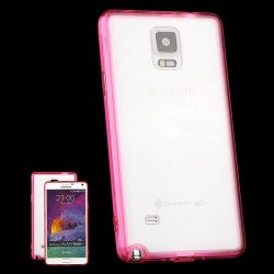 Samsung Galaxy Note 4 Crystal Clear Hybrid Case (Hot Pink)